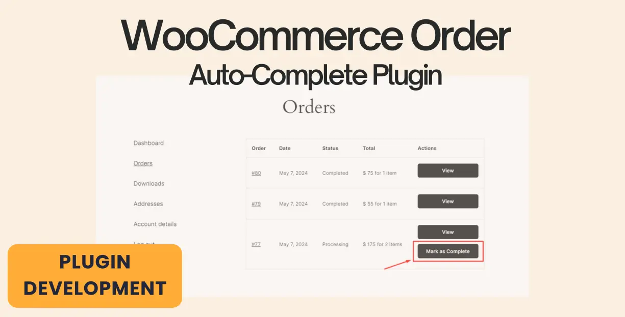 WooCommerce Order Auto-Complete Plugin